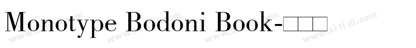 Monotype Bodoni Book字体转换